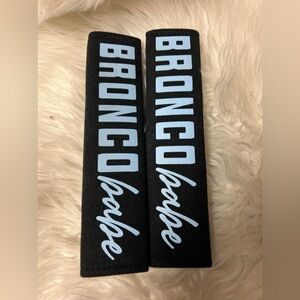 Bronco seatbelt covers